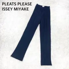 【美品】プリーツプリーズイッセイミヤケ サイドスリット パンツ M