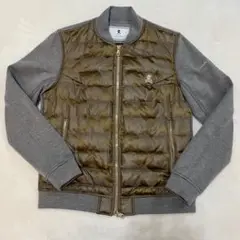 【美品】マークアンドロナ　ブルゾン　総柄　ダブルジップ　スカル　ロゴ　サイズ38 MARK&LONA マークアンドロナ CD9-HBPJ 異素材コンビ ジップ
