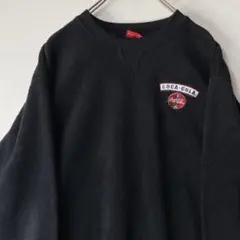 90’s COCA COLA フリース トレーナー ブラック XL レア