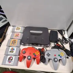 動作確認済み　NINTENDO64　コントローラー　ソフト5本　セット