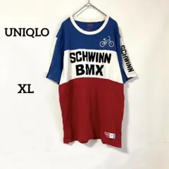 【ユニクロ】Tシャツ XL マルチカラー 綿100% コラボ SCHWINN