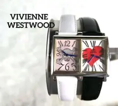 【希少】VivienneWestwood ダブルフェイス　スカル　ハート　腕時計 訳あり】ヴィヴィアンウエストウッド ダブルフェイス レア y2k