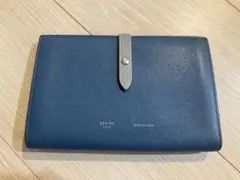 美品 セリーヌ 長財布 バイカラー ラージ マルチファンクション 正規品