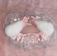 小物ケース　小物ケースデコ　白　ピンク　ハンドメイド　うさみみ