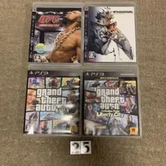 PS3 ソフト　グラセフ　UFC メタルギアソリッド　グランドセフトオート