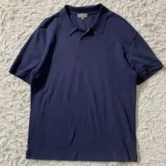 【美品】マーガレットハウエル　ポロシャツ　スキッパー　オーバーサイズ　鹿の子　L