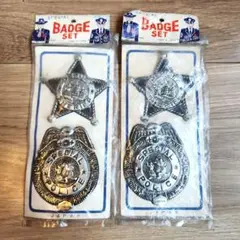 警察バッジ 2セット 昭和レトロ