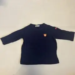 【美品】ミキハウス ネイビー ロンT 70
