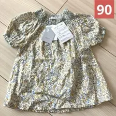 花柄 半袖ブラウス 90サイズ