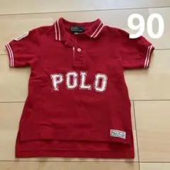 ラルフローレン　ポロシャツ　赤　polo 90 半袖