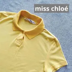 【miss chloé ミスクロエ】ヴィンテージイエロー ポロシャツ 40