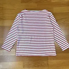 SAINT JAMES 赤白ストライプ 長袖Tシャツ