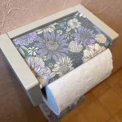 3068【2点100円、3点200円引き】花柄トイレットペーパーカバー