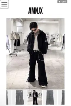 AMNJX スウェットカーゴパンツ 27CIRCUS CARGO PANTS of 27CIRCUS