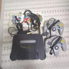 NINTENDO 64 本体 コントローラー2個 ゲームソフト付き