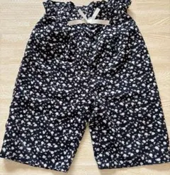 アプレレクール　ボトムス　花柄　ネイビー