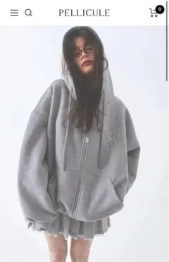 PELLICULE ペリキュール motif stone big PK パーカー motif stone PK｜PELLICULE | ぺリキュール
