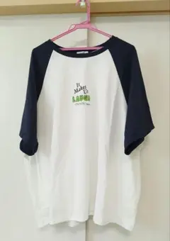 ビッグTシャツ　ラグランTシャツ　しまむら　aquaist　LL　オーバーサイズ