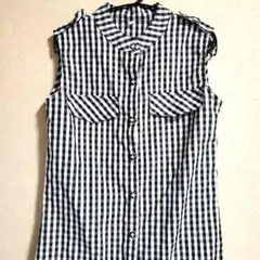 即購入OK！ノースリーブ チェック柄シャツドレス