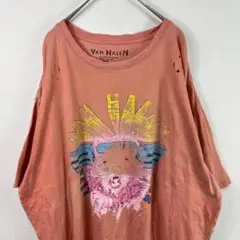 USA古着 VAN HALEN ヴァンヘイレン ダメージ Tシャツ バンド