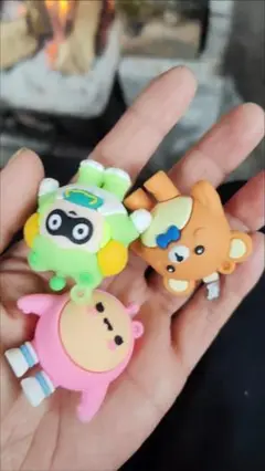 シリコン製キャラクター3個セット