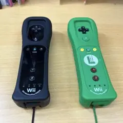 Wiiリモコンプラス　ブラック　ルイージカラー