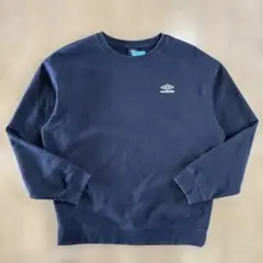 umbro アンブロ スウェット トレーナー 刺繍ロゴ 古着 黒 XLサイズ