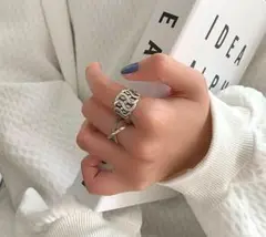 a新品☆安心のメルカリ便☆韓国☆ペアリング☆2個セット☆ お洒落 ☆ リング ☆