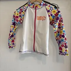 美品　SHINY WAVE ラッシュガード 花柄　130 水着