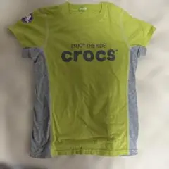 crocs Tシャツ ライムグリーン 160