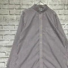 ブルックスブラザーズ長袖シャツ！ストライプ　ピンクL 84