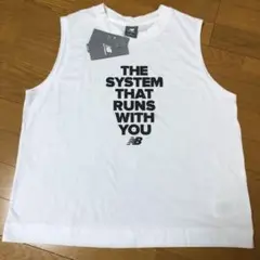 新品 未使用 new balance 白 ランニングTシャツ ズンバ イベント