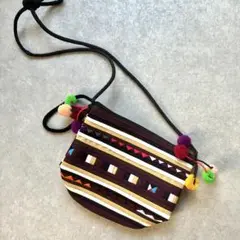 タイ　民俗　お土産　民芸品　ショルダーバッグ　かばん　ポシェット　未使用品