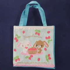 シュガーバニーズバッグSugarbunnies いちごデザイン手提げ袋