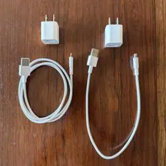 LightningケーブルとUSBアダプタセット