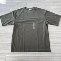 UNIQLO U エアリズムオーバーサイズ XL オリーブ Tシャツ