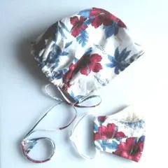 ハンドメイド　職人風かぶり物＆マスクセット