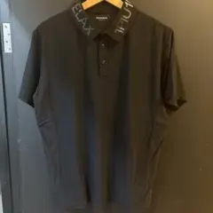 1PIUTUGUALE3 RELAX 　リラックスフィット ブラックポロシャツ