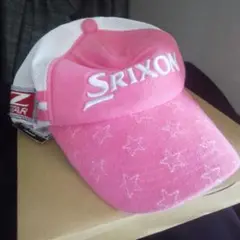 Srixon プロモデル キャップ F ピンク 星柄 新品タグ付き