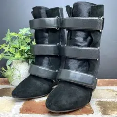 ISABEL MARANT イザベルマラン ベルクロブーツ 36 ウェッジハラコ