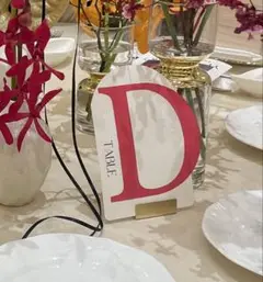 結婚式 テーブルナンバースタンド