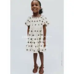 ZARA baby ザラベビー ■エンブロイダリーパネルワンピース