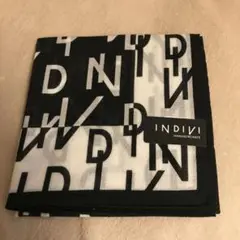 INDIVI ハンカチ モノクロロゴ