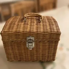 ウィッカーバスケット 自然なブラウン