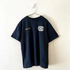 ☆【ユナイテッドアスレ】Tシャツ 刺繡ロゴ プリントデザイン クルーネック M