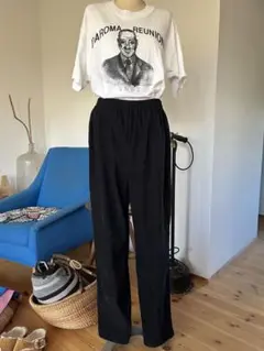 ビンテージ　スエードパンツ　イージーパンツ