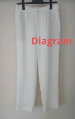 Diagram　ダイアグラム　テーパードパンツ　白　38　グーレスコンチネンタル