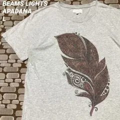 【美品】BEAMS×APADANAビームス 民族プリントTシャツ L カットソー