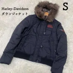 【美品】Harley-Davidson ナイロン ブルゾン ブラック S