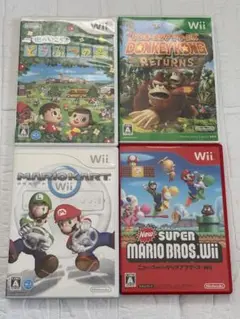 ⭐️24時間以内発送⭐️ Wiiソフトまとめ売り　4本セット　マリカー　どう森